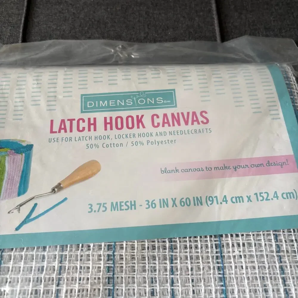 Dimensions NWT Latch Hook Canvas 3.75 Mesh Blank Canvas Make Your Own Design